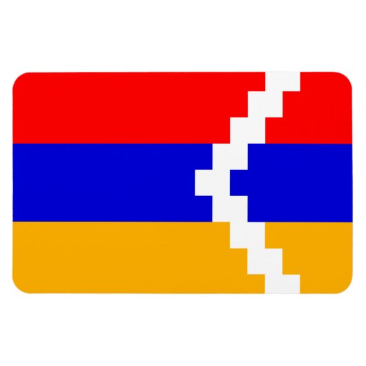 Artsakh (das Bergkarabach) Flagge Magnet (Horizontal)
