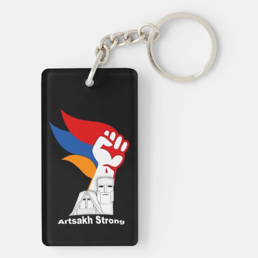 Artsakh Strong Acrylic Schlüsselanhänger (Rückseite)