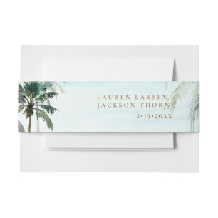 ArtsApp Chic Tropical Paradise Wedding Einladungsbanderole