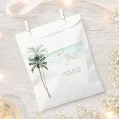 ArtsApp Chic Tropical Paradise Wedding Geschenktütchen (Ausgeschnitten)