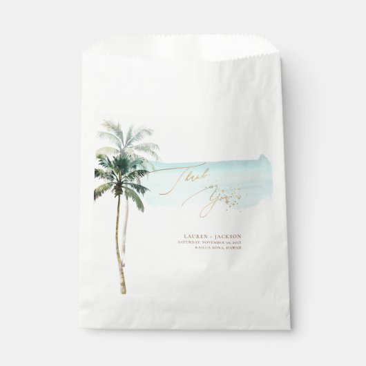 ArtsApp Chic Tropical Paradise Wedding Geschenktütchen (Vorderseite)