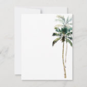 ArtsApp Chic Tropical Paradise Wedding Save The Date (Rückseite)