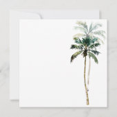 ArtsApp Chic Tropical Paradise Wedding Save The Date (Rückseite)