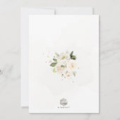 ArtsApp Elegant H2 Alabaster Rose Taufe Einladung (Rückseite)