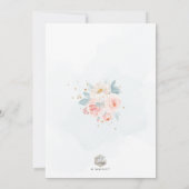 ArtsApp Elegant H2 Pale Pink Roses Taufe Einladung (Rückseite)