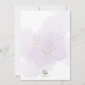 ArtsApp Elegant H2 Wasch Lila Christening Einladung (Rückseite)