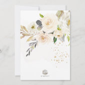 ArtsApp H2 Alabaster Cream Rose Brautparty Einladung (Rückseite)