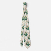 ArtsApp H2 Alabaster Cream Roses Wedding Krawatte (Rückseite)
