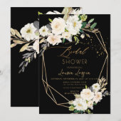 ArtsApp H2 Alabaster Rose Brautparty Einladung (Vorne/Hinten)