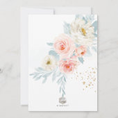 ArtsApp H2 Blush+Blue Rose Gender Reveal Shower Einladung (Rückseite)