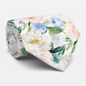 ArtsApp H2 Blush Blue Rose Hochzeit Krawatte (Gerollt)