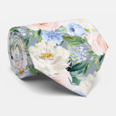 ArtsApp H2 Blush Blue Rose Hochzeit Krawatte (Gerollt)