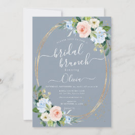 ArtsApp H2 Blush Pink Blue Rose Bridal Brunch Einladung