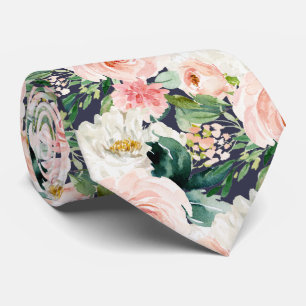 ArtsApp H2 Blush Pink Roses DIY Navy Hochzeit Krawatte