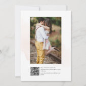 ArtsApp H2 Blush Pink Roses Save the Date Karte (Rückseite)