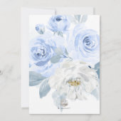 ArtsApp H2 Dusty Blue Rose Brautparty Einladung (Rückseite)