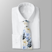 ArtsApp H2 Dusty Blue Rose Hochzeit Krawatte (Gebunden)