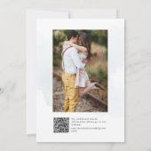 ArtsApp H2 Dusty Blue Rose Save the Date Karte (Rückseite)