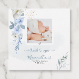 ArtsApp H2 Dusty Blue Rose Vielen Dank Geschenkanhänger