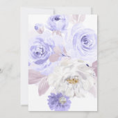 ArtsApp H2 Dusty Lila Rose Brautparty Einladung (Rückseite)