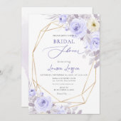 ArtsApp H2 Dusty Lila Rose Brautparty Einladung (Vorne/Hinten)