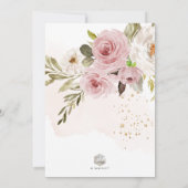 ArtsApp H2 Dusty Pink Roses Brautparty Einladung (Rückseite)
