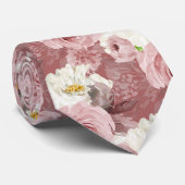 ArtsApp H2 Dusty Rose Rose Hochzeit Krawatte (Gerollt)