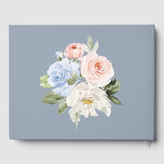 ArtsApp H2 Ombre Blush Pink Sparkling Quinceanera Gästebuch (Rückseite)