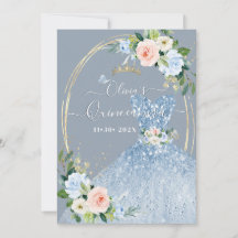 ArtsApp H2 Rosa Blaue Rosen Funkelnde Quinceanera