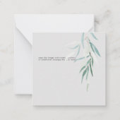 ArtsApp Hanging Willow Eukalyptus Vielen Dank Mitteilungskarte (Rückseite)