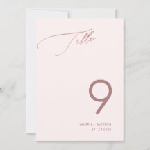 ArtsApp Imitats Rose Gold Luxe Kalligrafie Tabelle