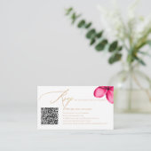 ArtsApp Paradise Shore QR Code Imitate Gold UAWG Begleitkarte (Stehend Vorderseite)