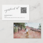 ArtsApp QR Code Event Registry Luxe Calligraphy Begleitkarte (Vorne/Hinten)