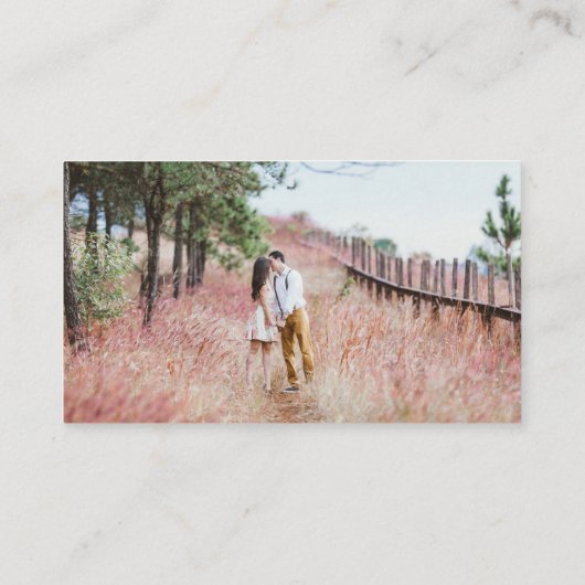 ArtsApp QR Code Registry Dusty Rose Blush Script Begleitkarte (Rückseite)