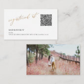 ArtsApp QR Code Registry Imitate Gold Calligraphy Begleitkarte (Vorne/Hinten)