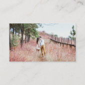 ArtsApp QR Code Registry Imitate Rose Gold Script Begleitkarte (Rückseite)