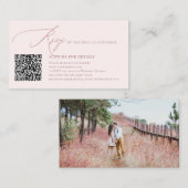ArtsApp QR Code UAWG Imitate Rose Gold Kalligraphi Begleitkarte (Vorne/Hinten)