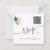 ArtsApp QR Code UAWG Wasserfarbe Rosa Rose Mitteilungskarte (Vorderseite)