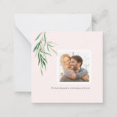 ArtsApp QR Code UAWG Wasserfarbe Rosa Rose Mitteilungskarte (Rückseite)