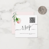 ArtsApp QR Code UAWG Wasserfarbe Rosa Rose Mitteilungskarte (Vorderseite/Rückseite Beispiel)