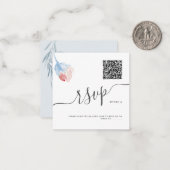 ArtsApp QR Code UAWG Wasserfarbe Rosa Rose Mitteilungskarte (Vorderseite/Rückseite Beispiel)