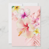 ArtsApp Tropical Paradise Brautparty Einladung (Rückseite)