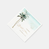 ArtsApp Tropical Paradise Imitate Gold Calligraphy Serviette (Ecke)