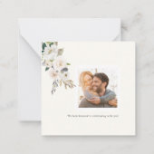 ArtsApp Watercolor Alabaster Rose Request Encl Mitteilungskarte (Rückseite)