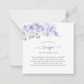 ArtsApp Watercolor Lila Rose DIY Einschließung Mitteilungskarte (Vorderseite)