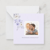 ArtsApp Watercolor Lila Rose DIY Einschließung Mitteilungskarte (Rückseite)