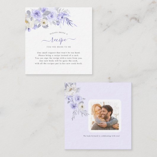 ArtsApp Watercolor Lila Rose DIY Einschließung Mitteilungskarte (Vorne/Hinten)