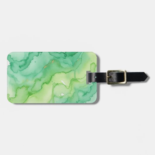 Artsy Abstract Watercolor Gepäckanhänger (Vorderseite horizontal)