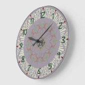 Artsy Art Deco Clock Große Wanduhr (Winkel)