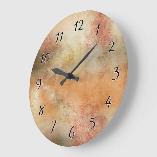 Artsy Autumn Abstract Große Wanduhr (Winkel)